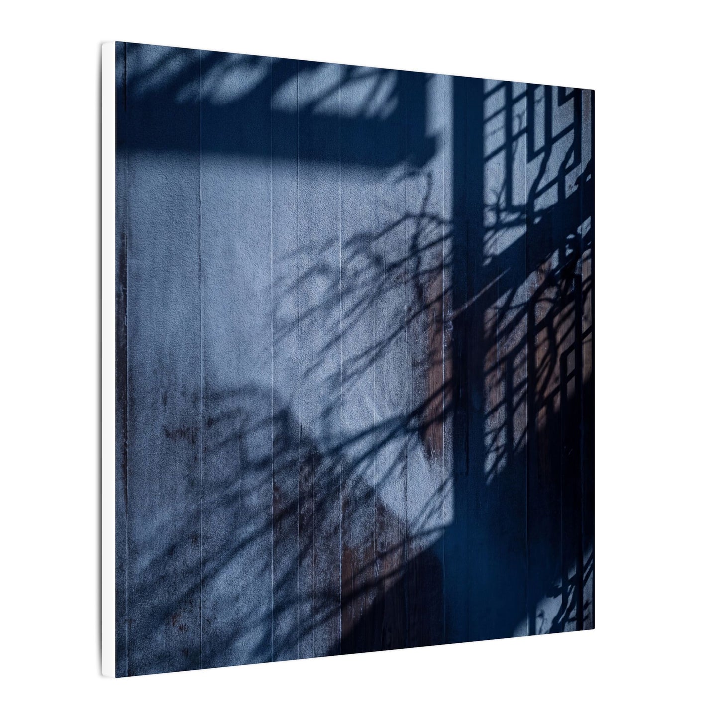 Shadow Play Moody Minimal Canvas Art | Moody Dark Japandi Art