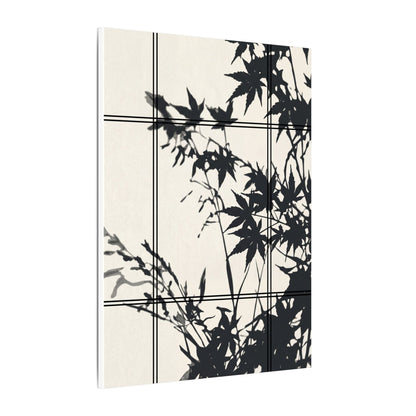 Shoji Screen Canvas Art | Summer Japandi Minimal Line Art