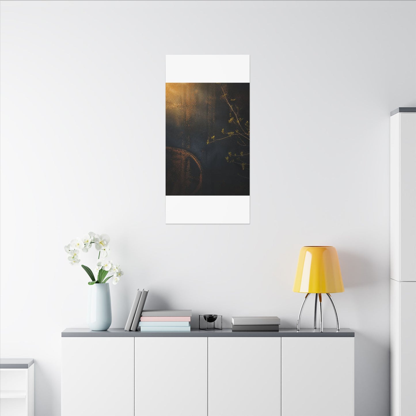 Spring Rust Patina Dark Texture Canvas Art | Moody Decor