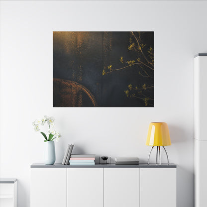 Spring Rust Patina Dark Texture Canvas Art | Moody Decor