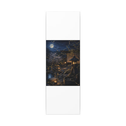 Seijaku Moonlit Garden Canvas Art - Kintsugi Gold Vein