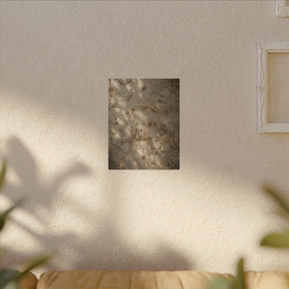 Japandi Rust Patina in Dappled | Japanese Pattern Canvas Art