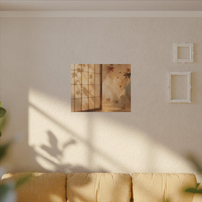 Candlelight Shoji Screen Canvas Art - Japandi Ma