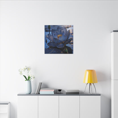 Kintsugi Lotus Flower in Dawn | Broken Beauty Canvas Art