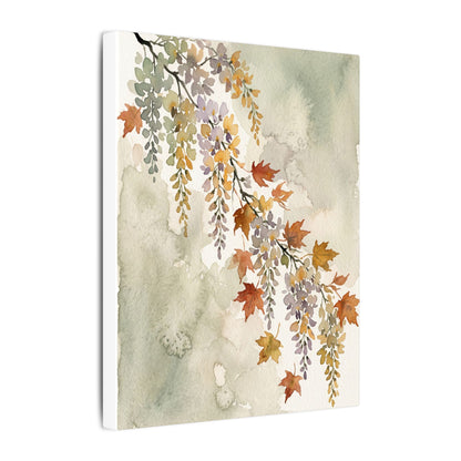Ma Wisteria Canvas Art - Japandi Watercolor