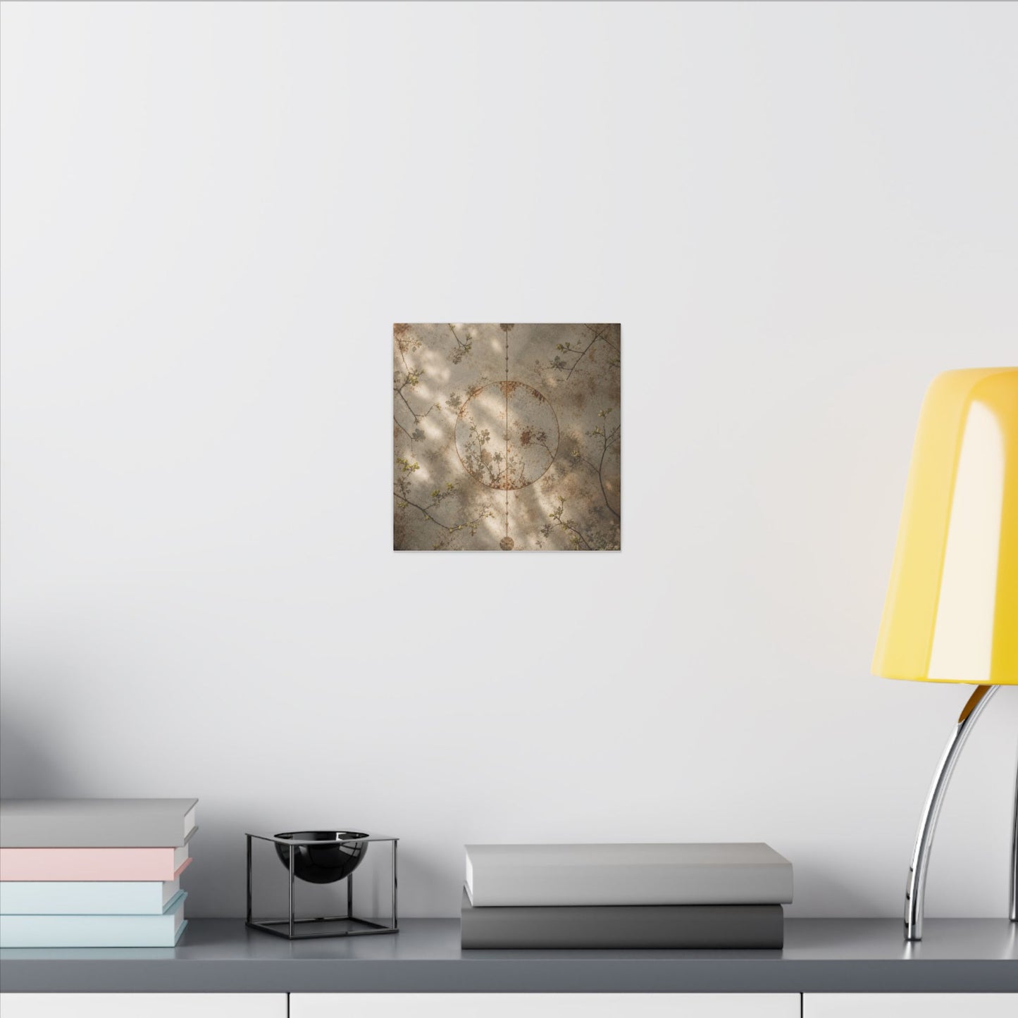 Japandi Rust Patina in Dappled | Japanese Pattern Canvas Art