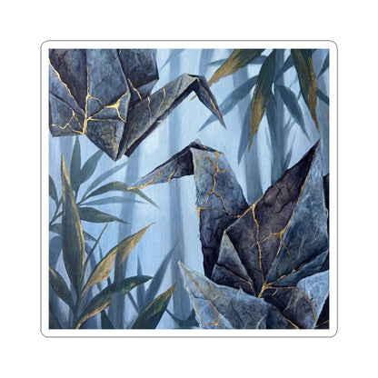 Paper Fold Summer Sticker | Kintsugi Artful Design Art Print