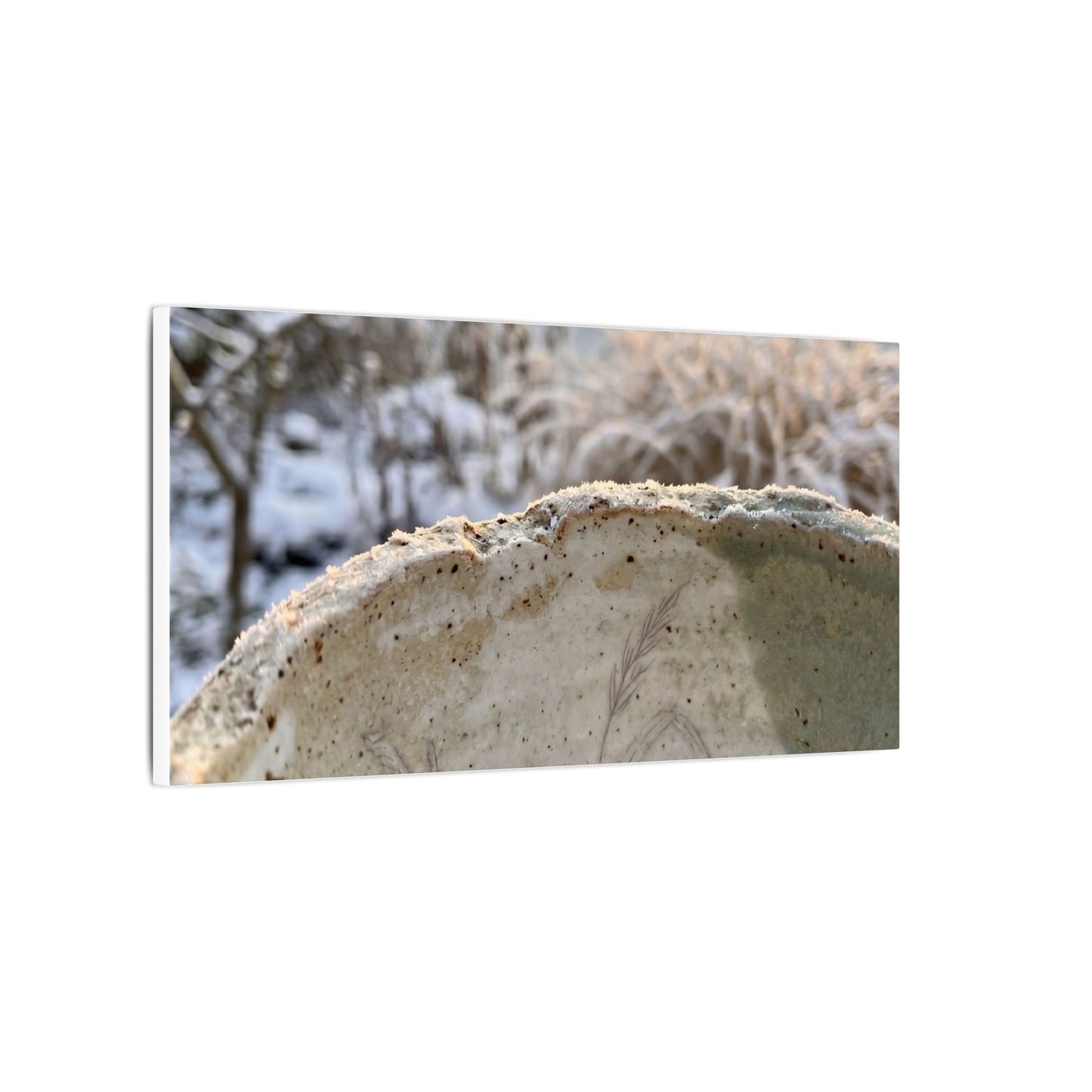 Ceramic Bowl Canvas Art | Winter Japandi Minimal Line Art