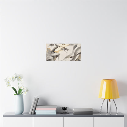 Golden Hour Pine Tree Canvas Art - Japandi Seijaku