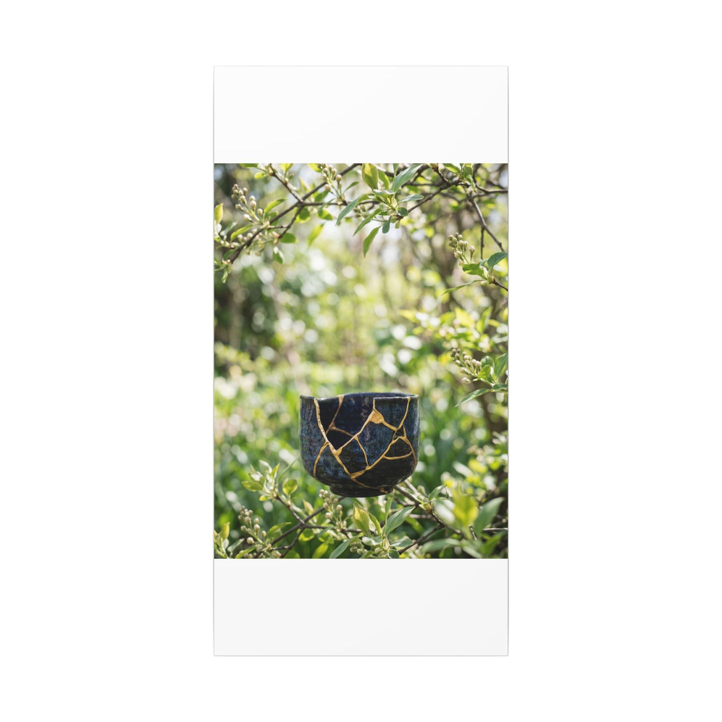 Kintsugi Broken Pottery in Dappled | Broken Beauty Canvas Art