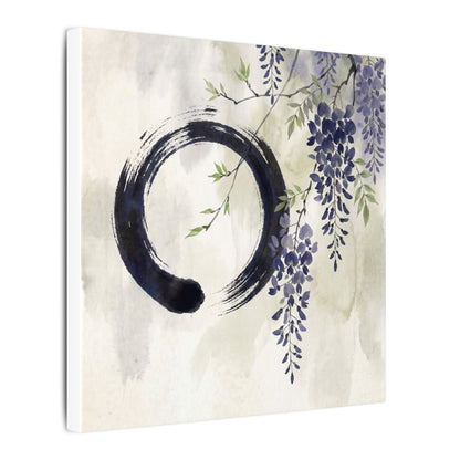 Wisteria Enso Canvas Art | Serene Zen Art