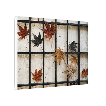 Japandi Shoji Screen in Overcast | Texture Canvas Art
