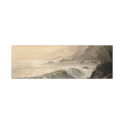 Ocean Wave Spring Canvas Art | Japandi Elegant Design