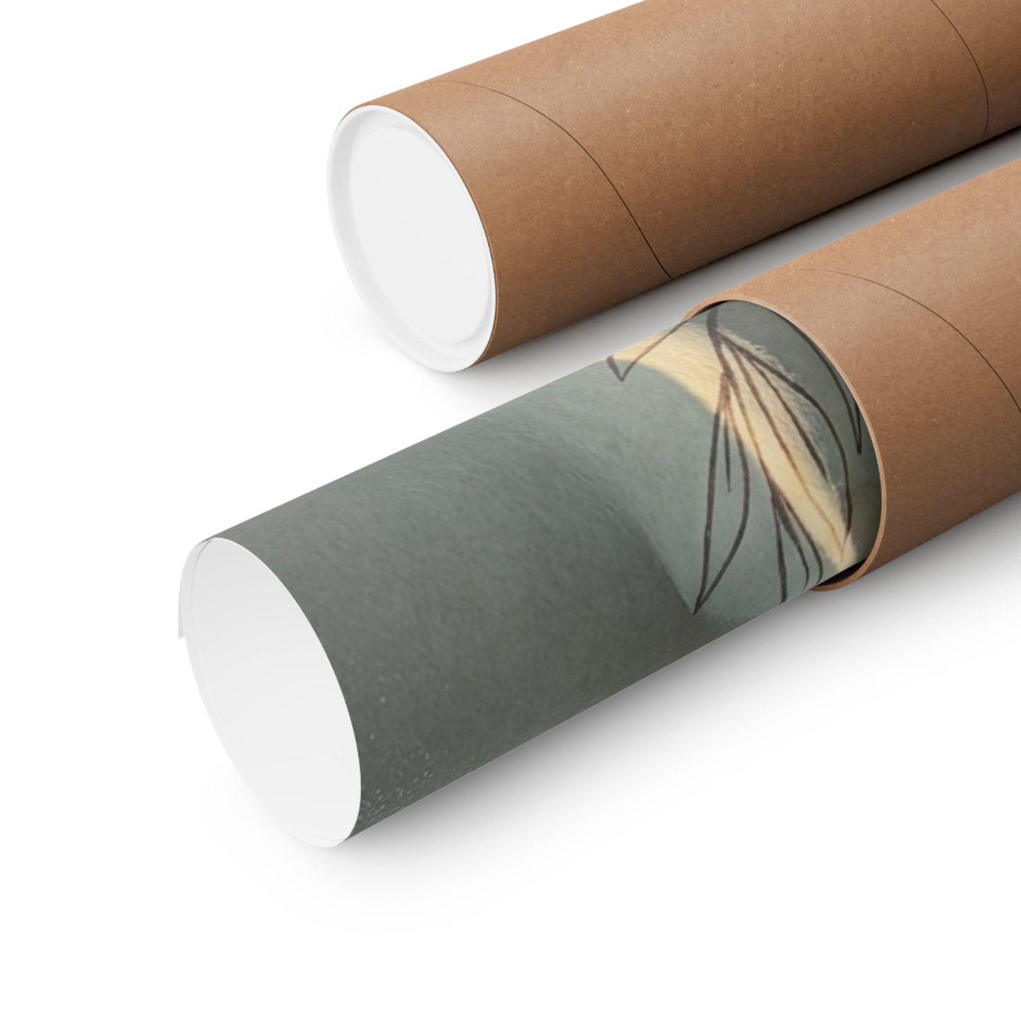 Kanso Paper Fold Wall Art Print - Japandi Minimal Line