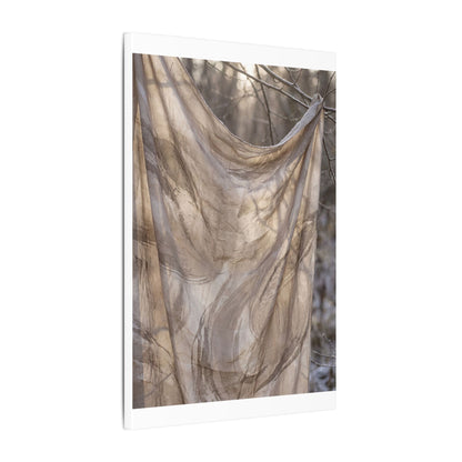 Ma Silk Drape Canvas Art - Japandi Japanese Pattern