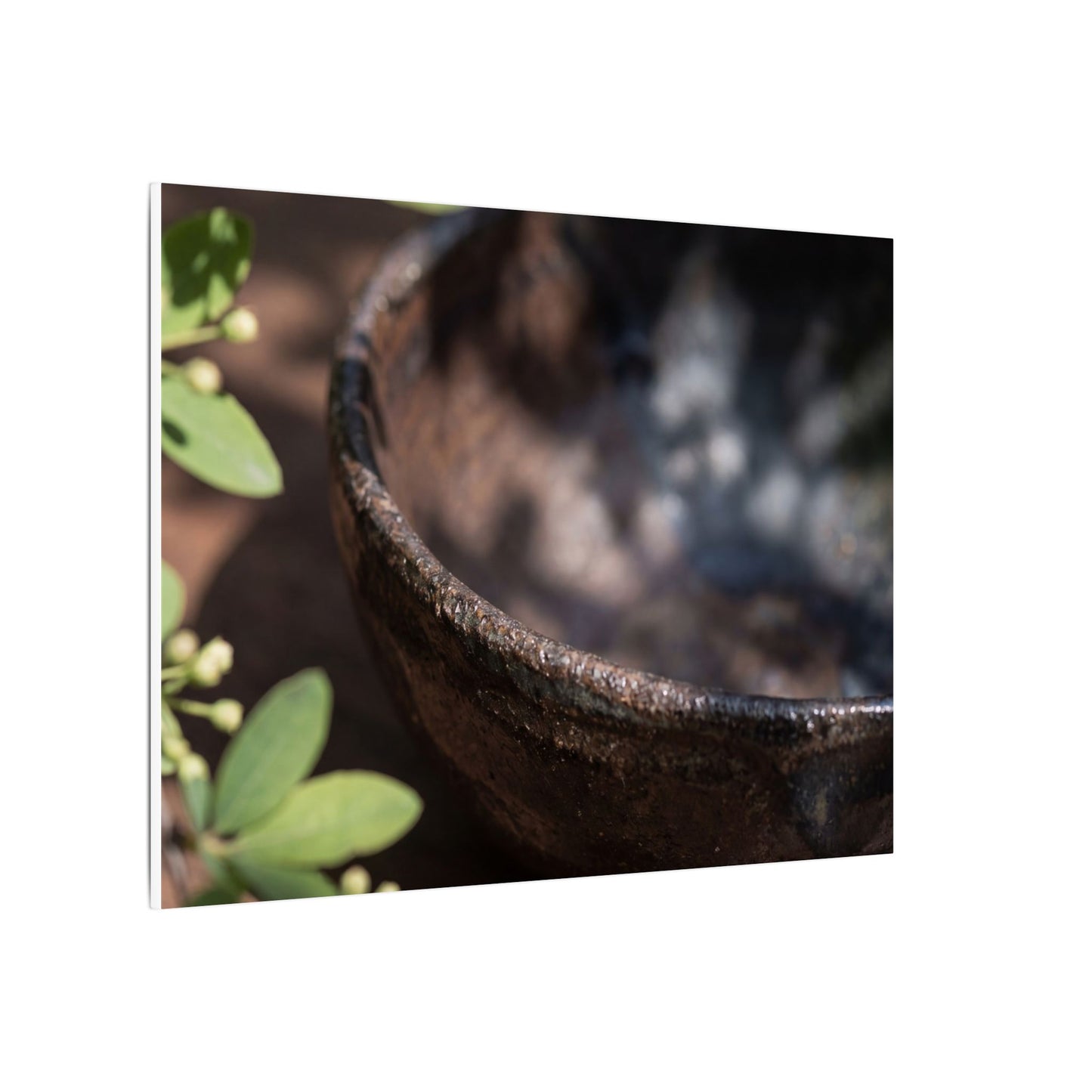 Ceramic Bowl Shadow Zen Canvas Art | Moody Dark Japandi Art