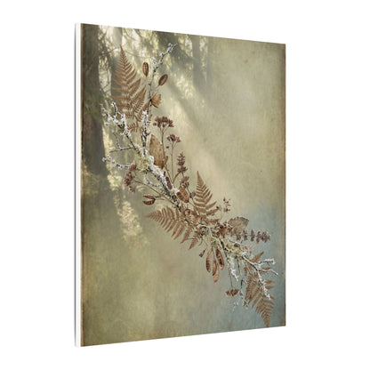 Winter Dried Flowers Forest Whimsy Canvas Art | Earthy Decor