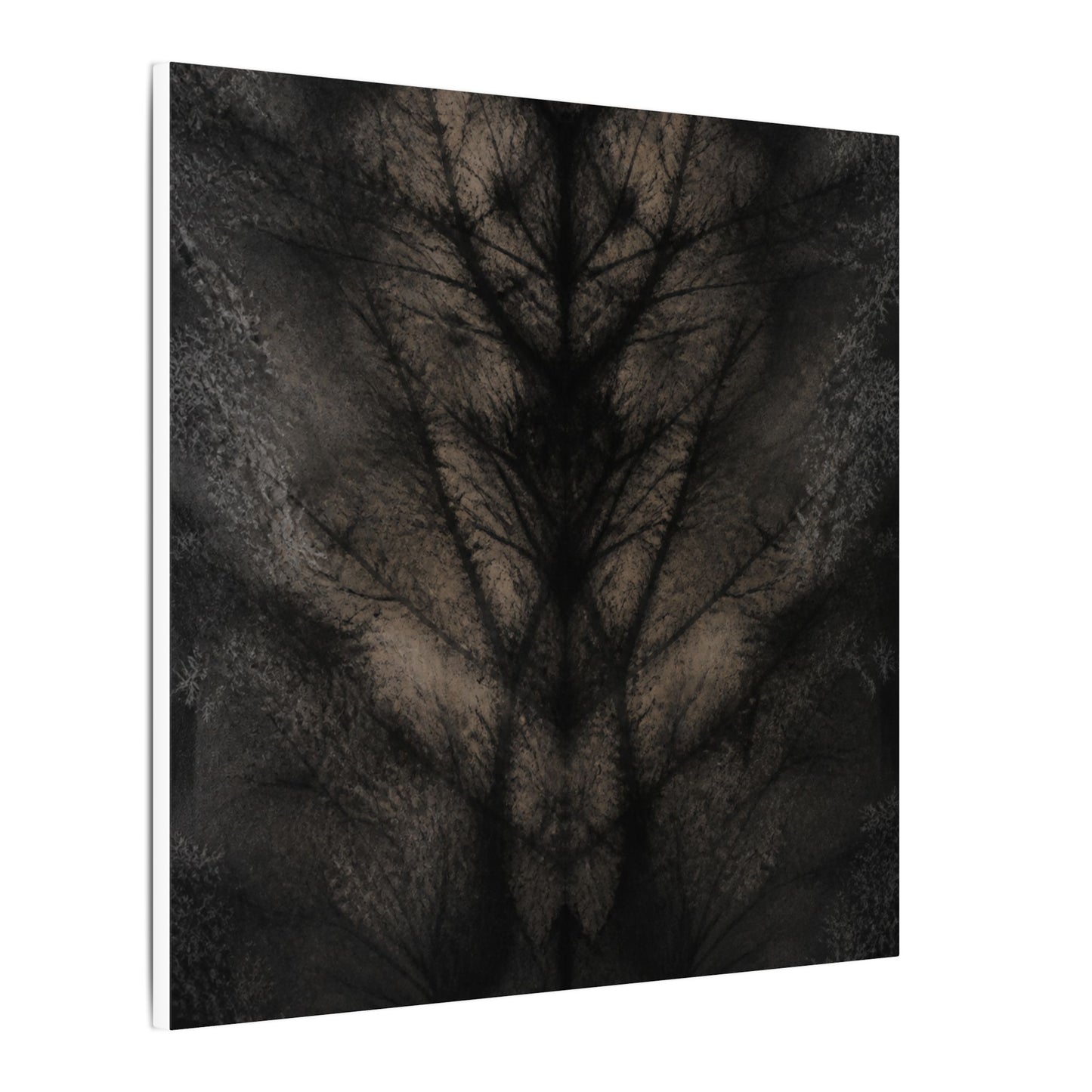 Seijaku Shadow Play Canvas Art - Dark Japandi Charcoal Ink