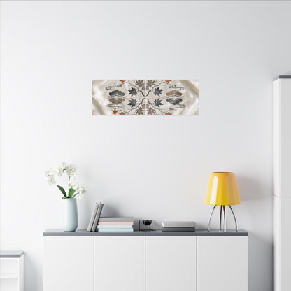 Elegant Silk Drape Canvas Art - Japanese Pattern Japandi