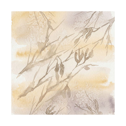 Shadow Play Winter Wall Art Print | Japandi Warm Design