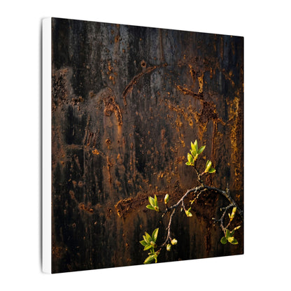 Golden Hour Rust Patina Canvas Art - Dark Japandi Fukinsei