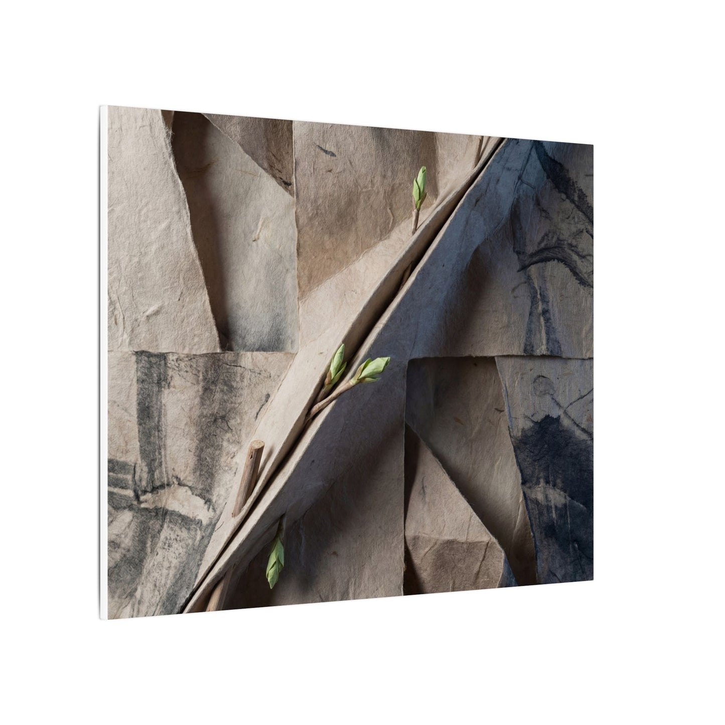 Paper Fold Canvas Art | Spring Japandi Japanese Pattern Art