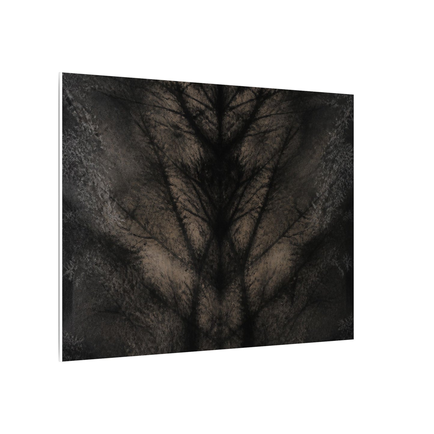 Seijaku Shadow Play Canvas Art - Dark Japandi Charcoal Ink