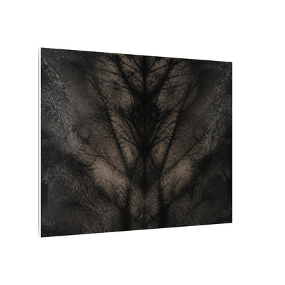 Seijaku Shadow Play Canvas Art - Dark Japandi Charcoal Ink