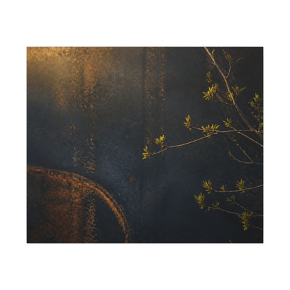 Spring Rust Patina Dark Texture Canvas Art | Moody Decor