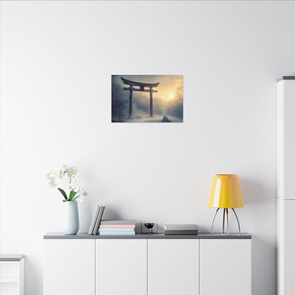 Zen Torii Gate in Golden Hour | Karesansui Canvas Art