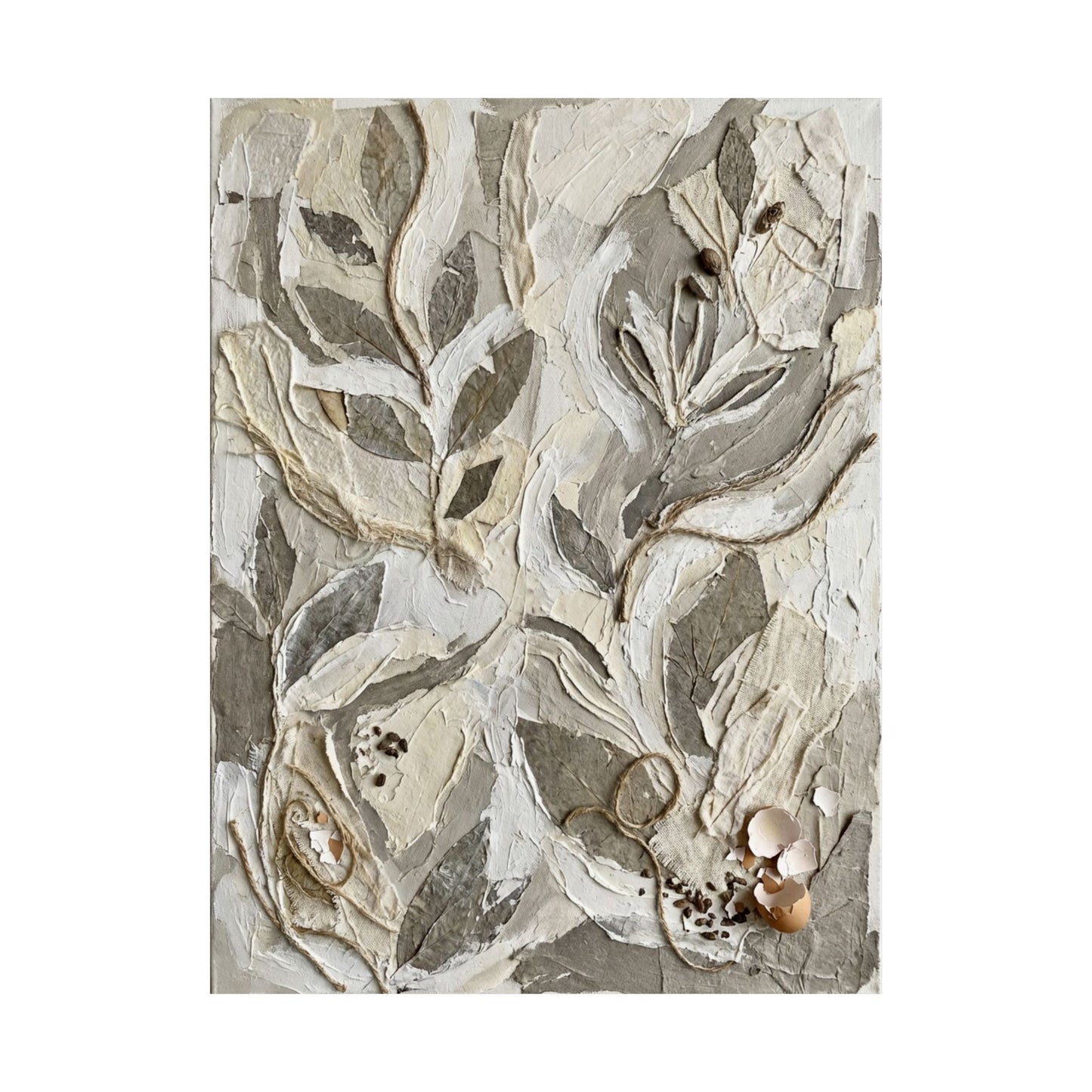 Japandi Textured Wall Art Print