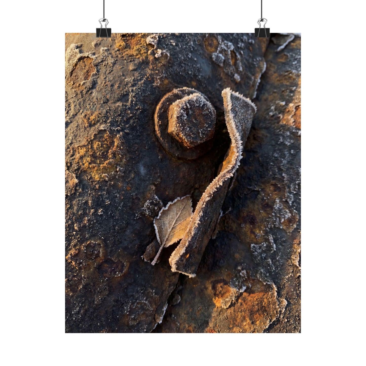 Golden Hour Rust Patina Wall Art Print - Dark Japandi Datsuzoku Art Print