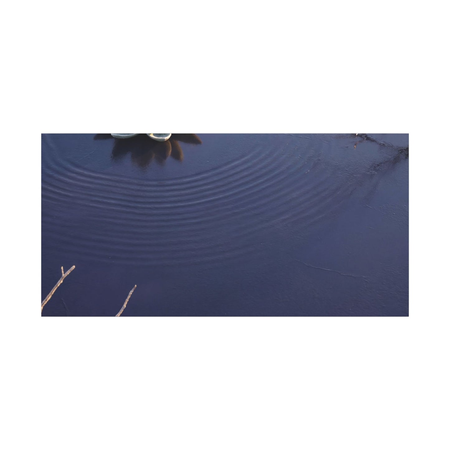 Lotus Flower Canvas Art | Winter Zen Karesansui Art