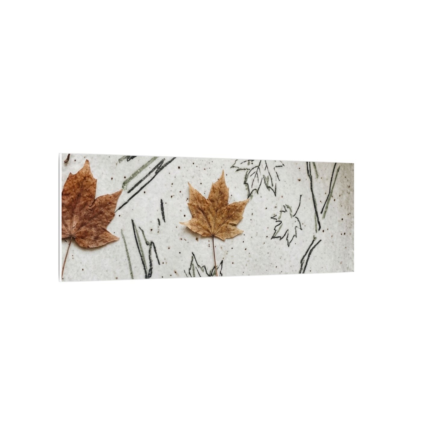 Ceramic Bowl Autumn Canvas Art | Japandi Elegant Design