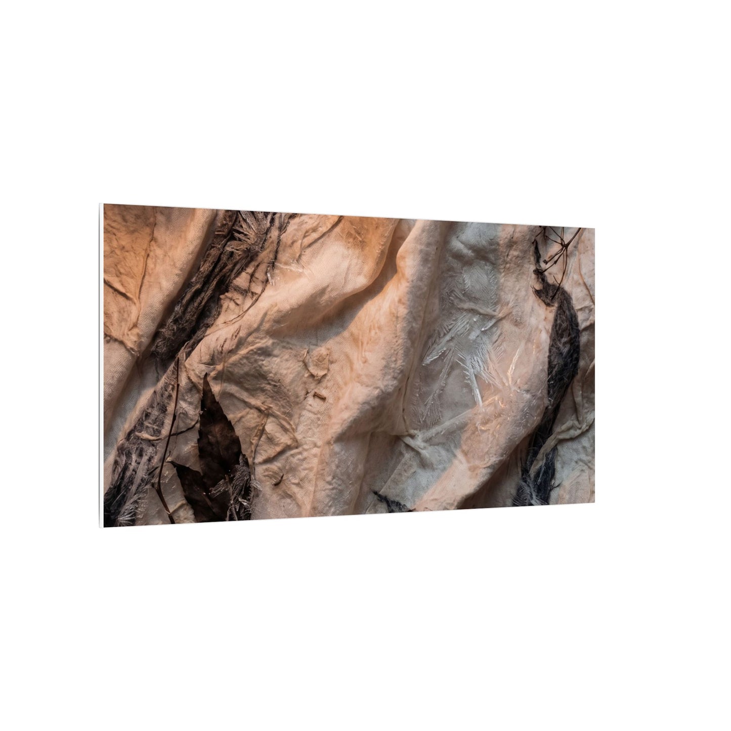 Candlelight Silk Drape Canvas Art - Japandi Mono No Aware