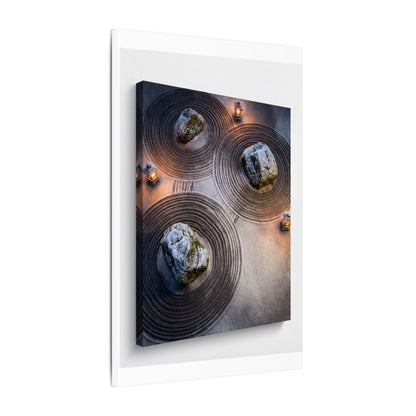 Candlelight Rock Garden Canvas Art - Japandi Ma