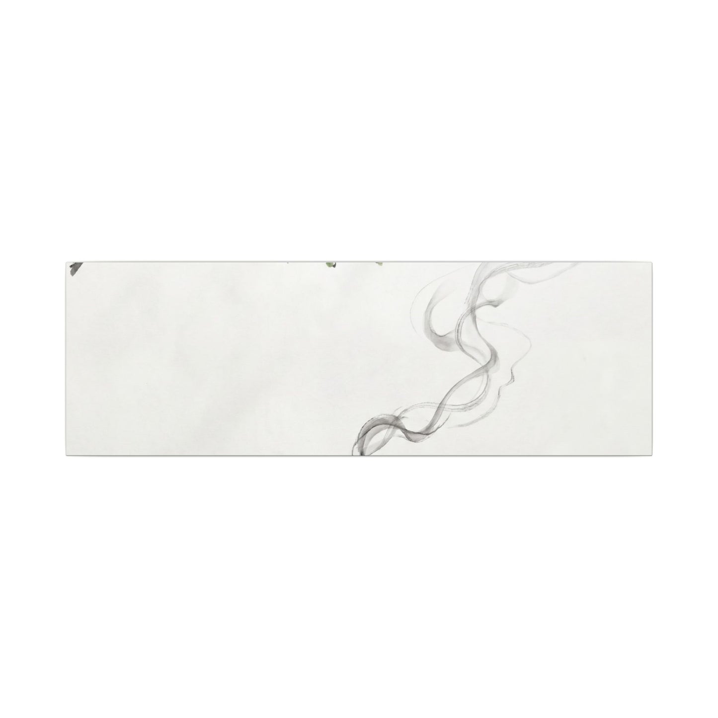 Calm Incense Smoke Canvas Art - Sumi E Zen