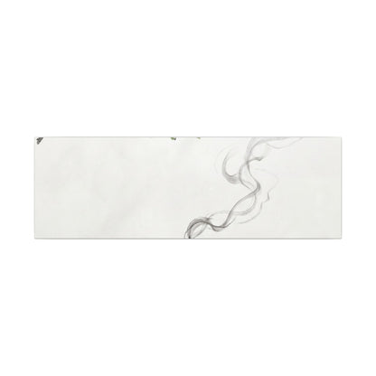 Calm Incense Smoke Canvas Art - Sumi E Zen