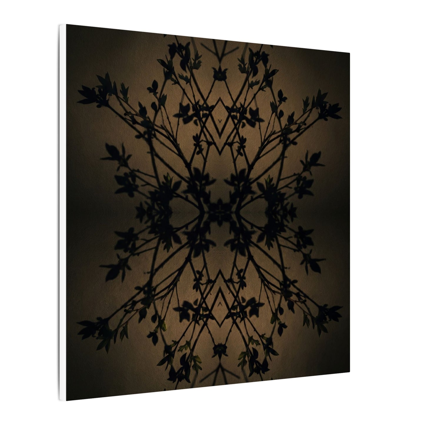 Golden Hour Shadow Play Canvas Art - Dark Japandi Seijaku