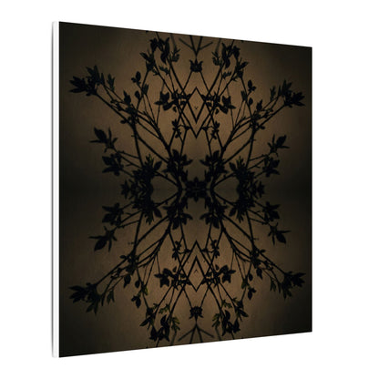 Golden Hour Shadow Play Canvas Art - Dark Japandi Seijaku