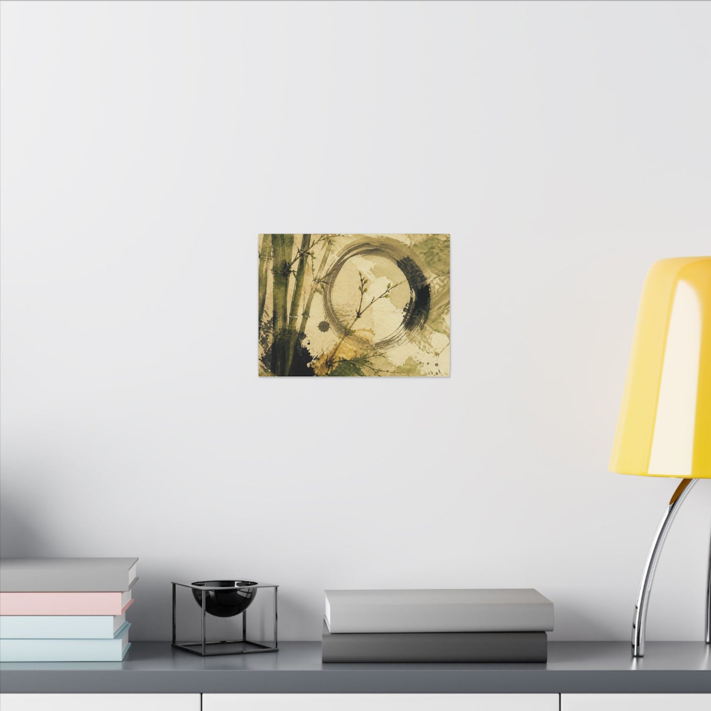 Ink Brushstroke Sumi E Canvas Art | Calm Zen Art