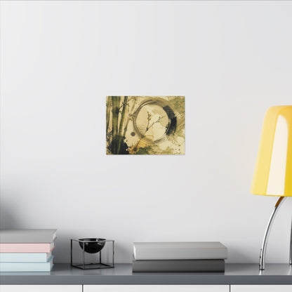 Ink Brushstroke Sumi E Canvas Art | Calm Zen Art