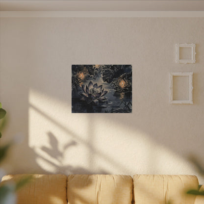 Fukinsei Lotus Flower Canvas Art - Zen Sumi E