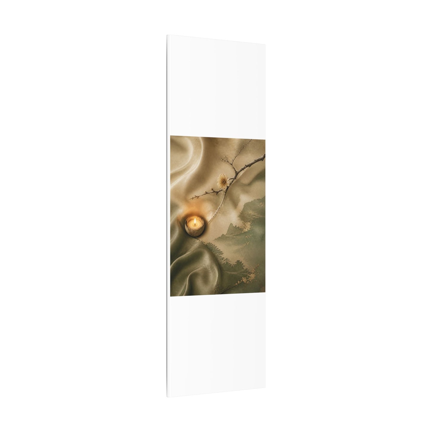 Silk Drape Japanese Pattern Canvas Art | Warm Japandi Art