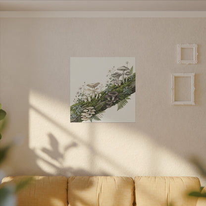 Dappled Wild Mushrooms Canvas Art - Japandi Ma
