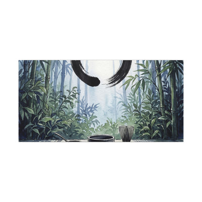 Seijaku Tea Ceremony Canvas Art - Zen Enso