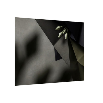 Paper Fold Moody Minimal Canvas Art | Luxurious Dark Japandi Art