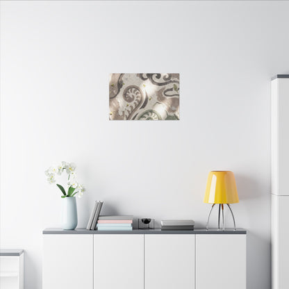 Dappled Ink Brushstroke Canvas Art - Japandi Ma