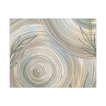 Kanso Water Ripple Canvas Art - Japandi Minimal Line Art Print