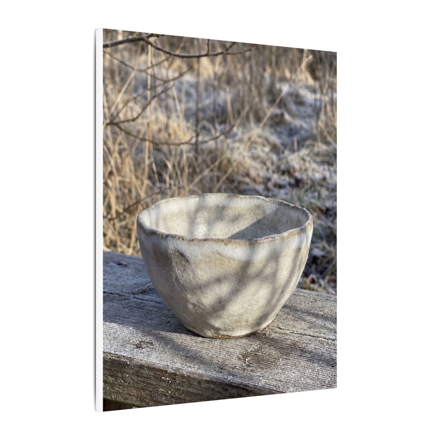 Dappled Ceramic Bowl Canvas Art - Japandi Fukinsei